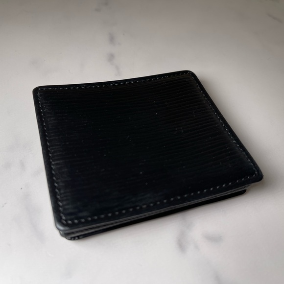 LOUIS VUITTON BLACK EPI PORTE-MONNAIE BOITE COIN BOX - Picture 4 of 13